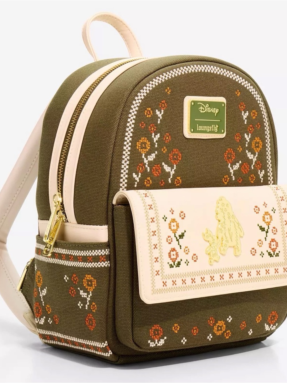 Loungefly Disney Winnie the Pooh Floral Cross Stitch Mini Backpack -  Exclusive